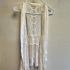 Anthropologie Lace Vest